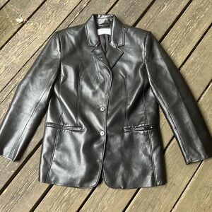 Babaton ( Aritzia house brand ) Vegan Faux leather blazer